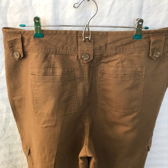 Venezia linen/cotton Bermuda cargo plus sz 16 - Picture 5 of 9